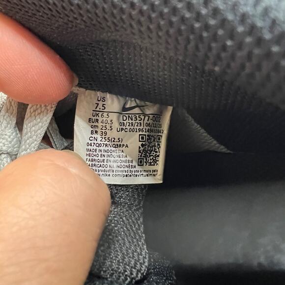 Nike Mens 7.5 Shoes Multi Court Vision Mid Basketball Light Smoke DN3577-002 - Picture 11 of 13